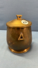 Brass Humidor -6in High - 2