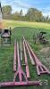 LOT OF 6 WOODEN WAGON TONGUES - 2