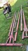 LOT OF 6 WOODEN WAGON TONGUES - 3