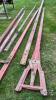 LOT OF 6 WOODEN WAGON TONGUES - 4
