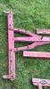 LOT OF 6 WOODEN WAGON TONGUES - 5