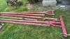 LOT OF 6 WOODEN WAGON TONGUES - 6