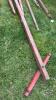 LOT OF 6 WOODEN WAGON TONGUES - 7