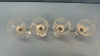 4 Coloured Stem 4.5in High Wine Glasses - 2