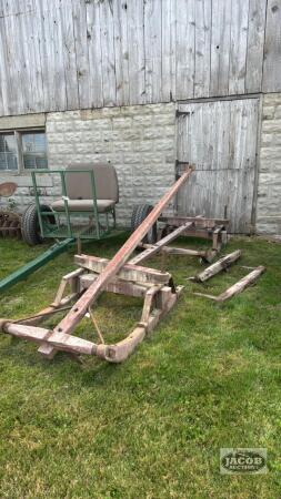 SET OF WOODEN SLEIGHS