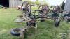 LOT OF WAGON FRAME AND 2 SETS OF WOODEN WHEELS - 6