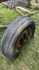 LOT OF WAGON FRAME AND 2 SETS OF WOODEN WHEELS - 10