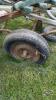 LOT OF WAGON FRAME AND 2 SETS OF WOODEN WHEELS - 12