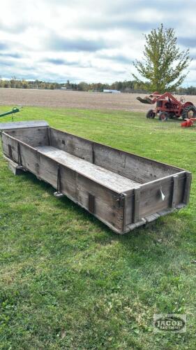 11FT X 40IN WOODEN WAGON BOX