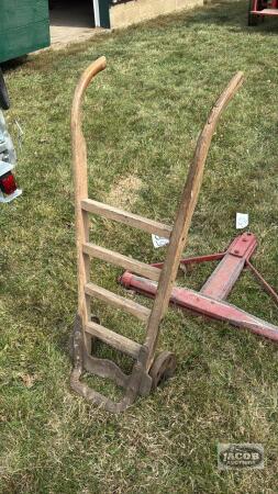 ANTIQUE MILK CAN CART