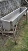 6FT X 12IN STAINLESS TROUGH ON STAND - 3