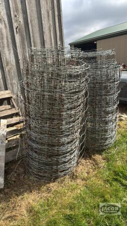 2 ROLLS OF USED PAGE WIRE FENCING