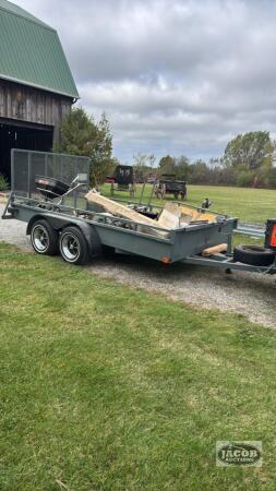 12FT X 7FT TANDEM AXLE LANDSCAPE TRAILER