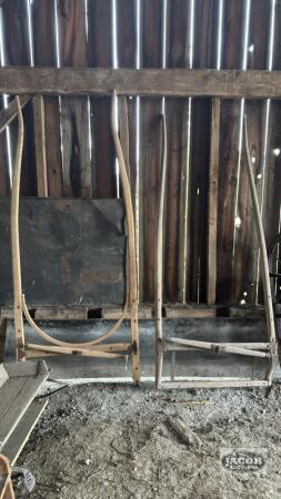 2 SETS OF WOODEN SHAFTS