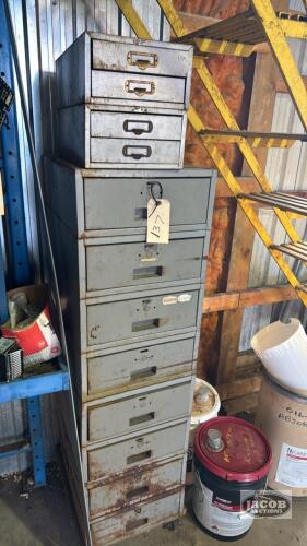 STEEL DRAWER UNIT AND CONTENTS