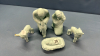 Blue 5 Piece Chalk Nativity Set - 2