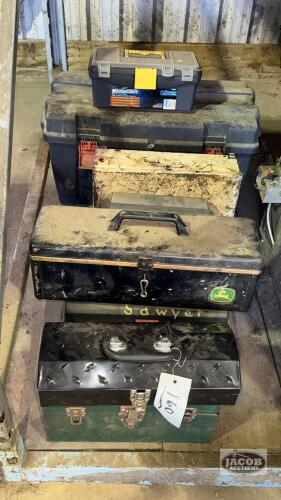 APPROX 7 EMPTY TOOLBOXES