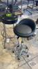 PAIR OF WORKSHOP STOOLS