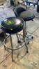 PAIR OF WORKSHOP STOOLS - 2