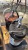 2 OIL PAILS WITH HAND PUMPS