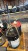 2 OIL PAILS WITH 1 HAND PUMP