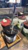 2 OIL PAILS WITH 1 HAND PUMP - 2