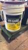 3 OIL PAILS WITH HAND PUMPS - 8