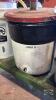 3 OIL PAILS WITH HAND PUMPS - 9