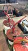 3 OIL PAILS WITH HAND PUMPS - 10