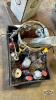 LOT OF GREASE GUNS, OIL CANS AND LUBRICANTS