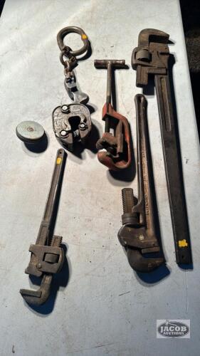 PIPE WRENCHES, PIPE CUTTER, 1T PULLER