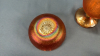 3 Carnival Coloured Glass Pieces -See Notes - 8