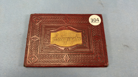 Vintage Autograph Book with Autographs