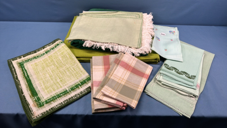 Assorted Table Cloths, Napkins and Placemats