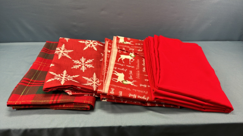 Quantity of Red Table Cloths