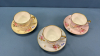 3 Crown Staffordshire Cups and Saucers - 2