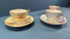 3 Crown Staffordshire Cups and Saucers - 3