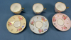 3 Crown Staffordshire Cups and Saucers - 5