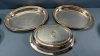 4 Silver Plate 11in Serving Bowls & 3 Small Bowls - 6