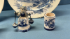 2 Wedgwood 10in Plates and 3 Delft Blue Pieces - 2