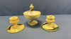 Houze Klein-Simpson Bowl & Candle Sticks Lot