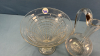 Glass Urn & Vase -Both 9in High - 5