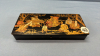 Lacquered Asian Motif Divided Desk Box -See Notes