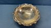 Ornate 12in Silver Plate Footed Serving Bowl - 3