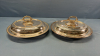 3 Silver Plate Covered Serving Bowls -See Notes - 4