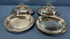 3 Silver Plate Covered Serving Bowls -See Notes - 5