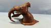 Carved Elk Head By Sam Woelfle -Has 1 Glued Antler - 4