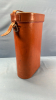 Leather 15in High Thermos Carrier -No Thermoses - 2