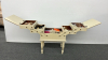 Painted Cantilever Sewing Stand with Contents