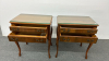 2 Ornate Krug 2 Drawer End Tables -See Notes - 3